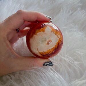 Gorgeous carnelian sphere